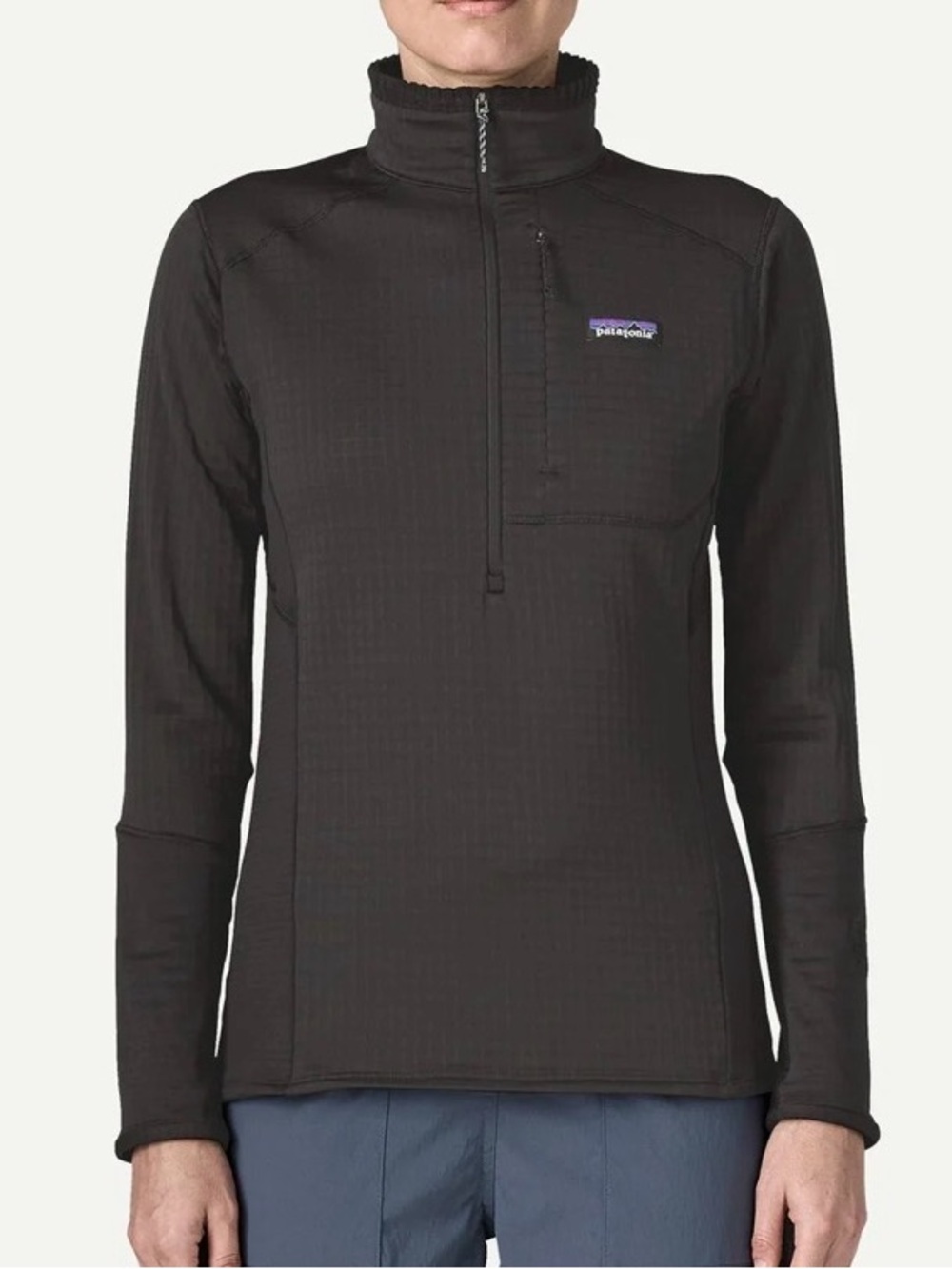Patagonia Women’s R1 Polartec Power Grid 1/2 Zip Pullover Size Medium